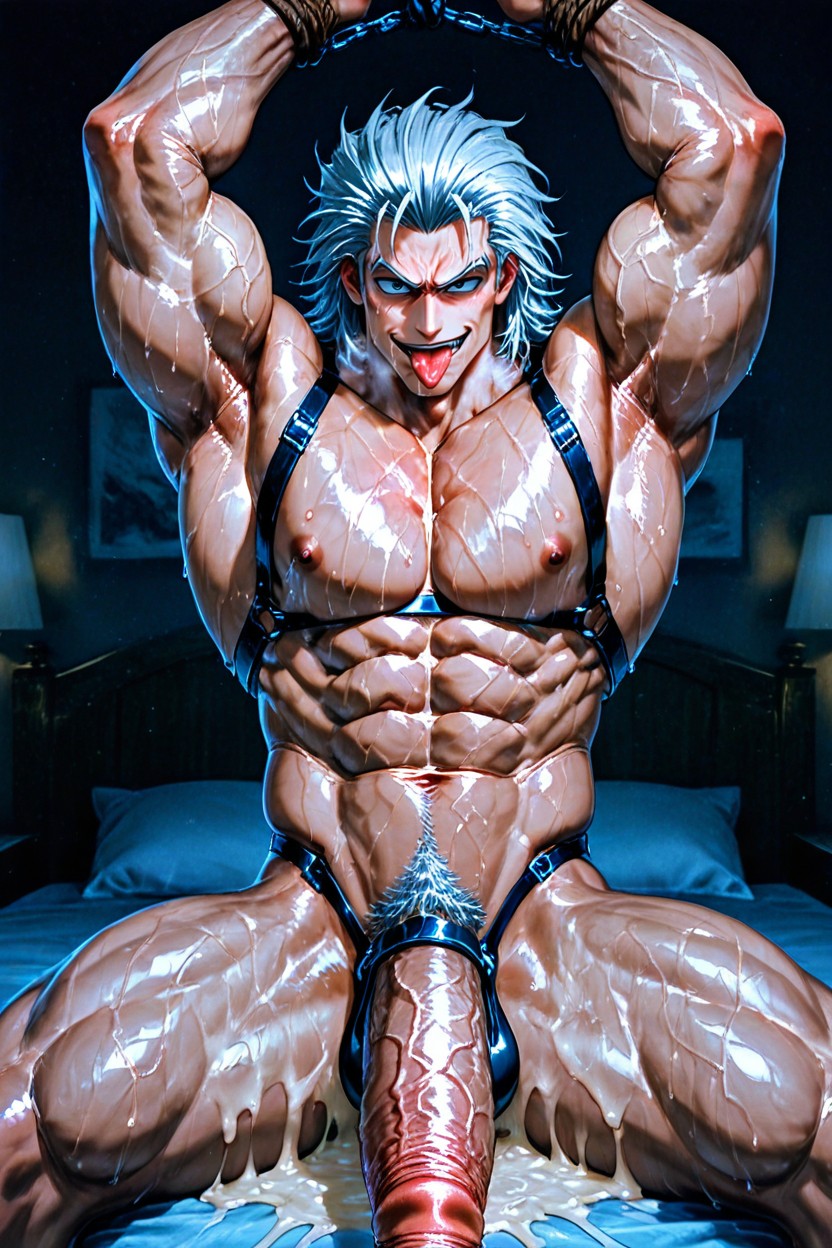 Uvogin, Dramatic Contrast, Smug Expression AI Gay Porn