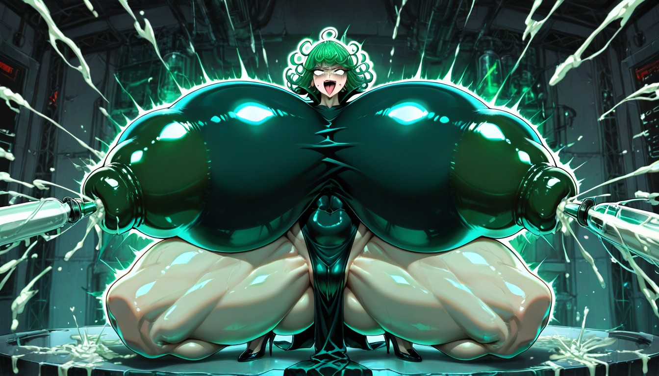 Hyper Waist, Keep Making Her Bigger And Bigger Without Stop, Thick Thighs Hentai AI Porn
