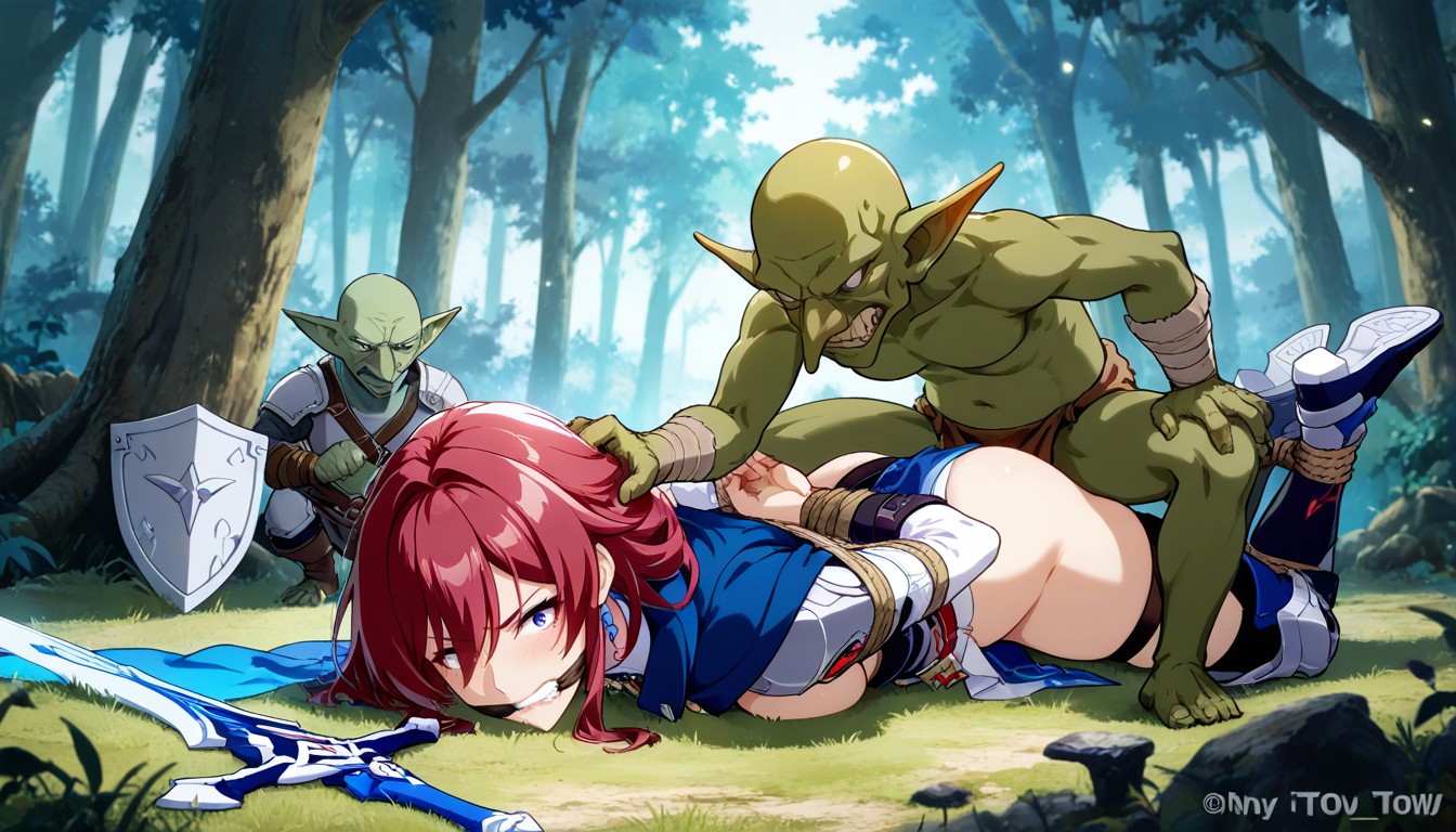 Detailed Eyes, Combat Stance, Bald Goblin Hentai AI Porn
