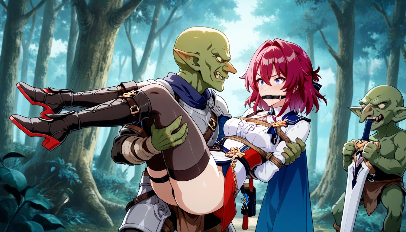 Skinny, Only One Goblin, Blue Eyes Hentai AI Porn