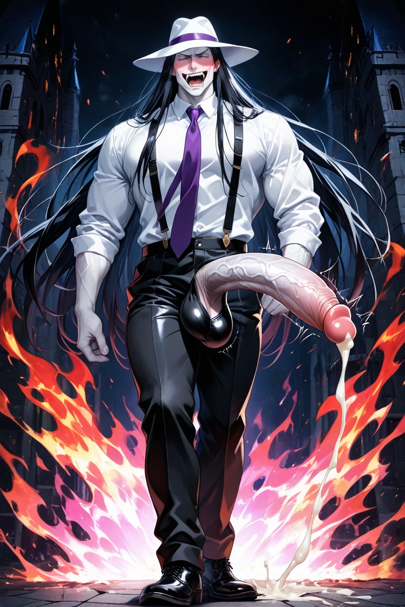 スキニー, Long Angular Face, Naked ゲイAIポルノ