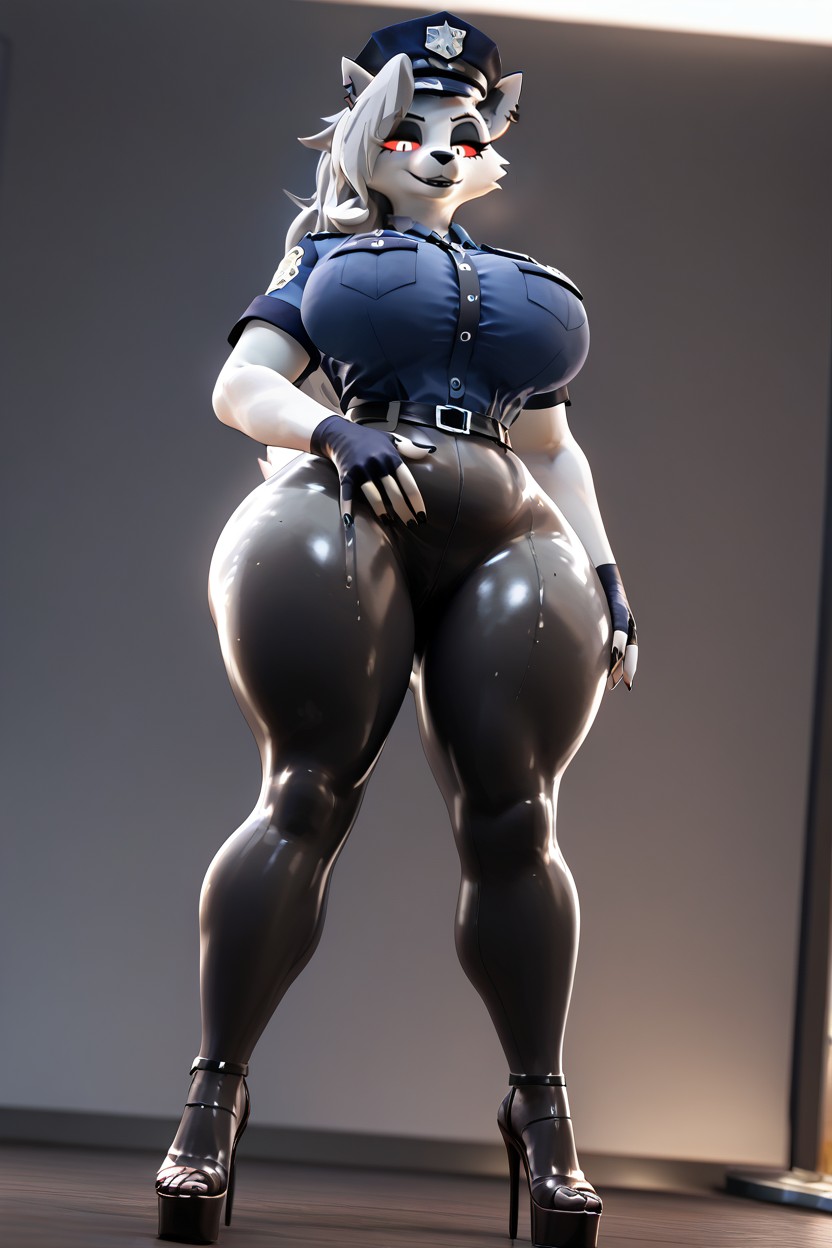 Front Of, Dark Blue Fingernalis, Voluptuous Furry AI Porn
