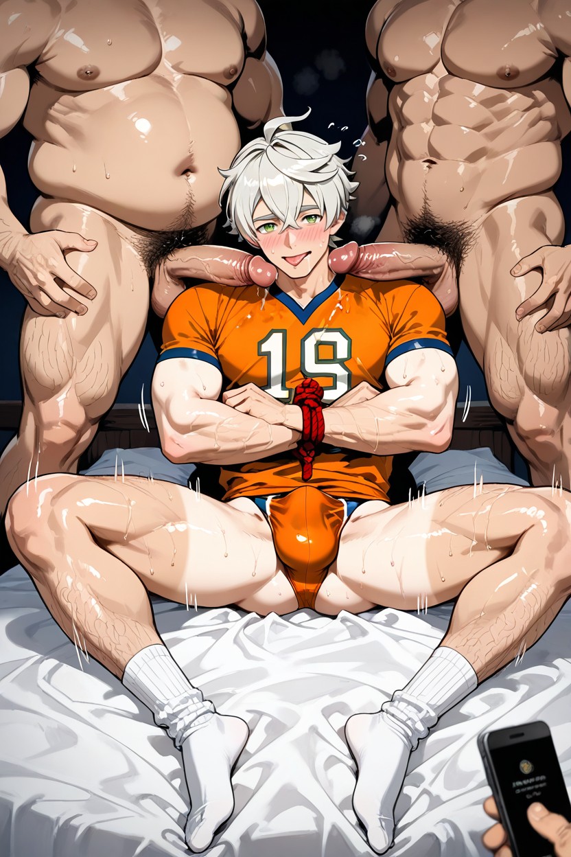 Bennett From Genshin Impact, Phones Taking Pictures, Male AI Gay Porn