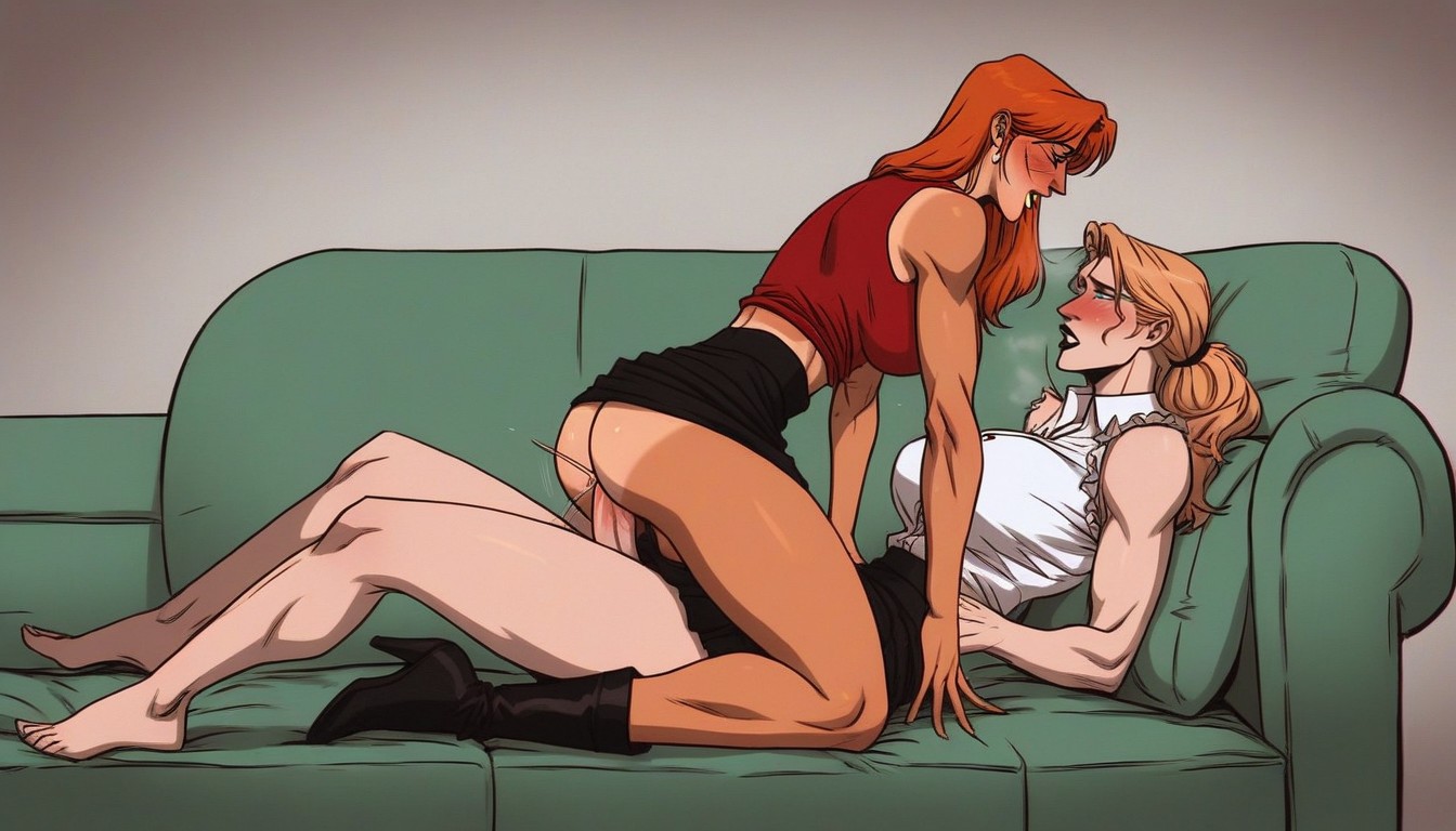 Two People, Tight Embarrassing, Bouncing On Dick Hentai AI Porn