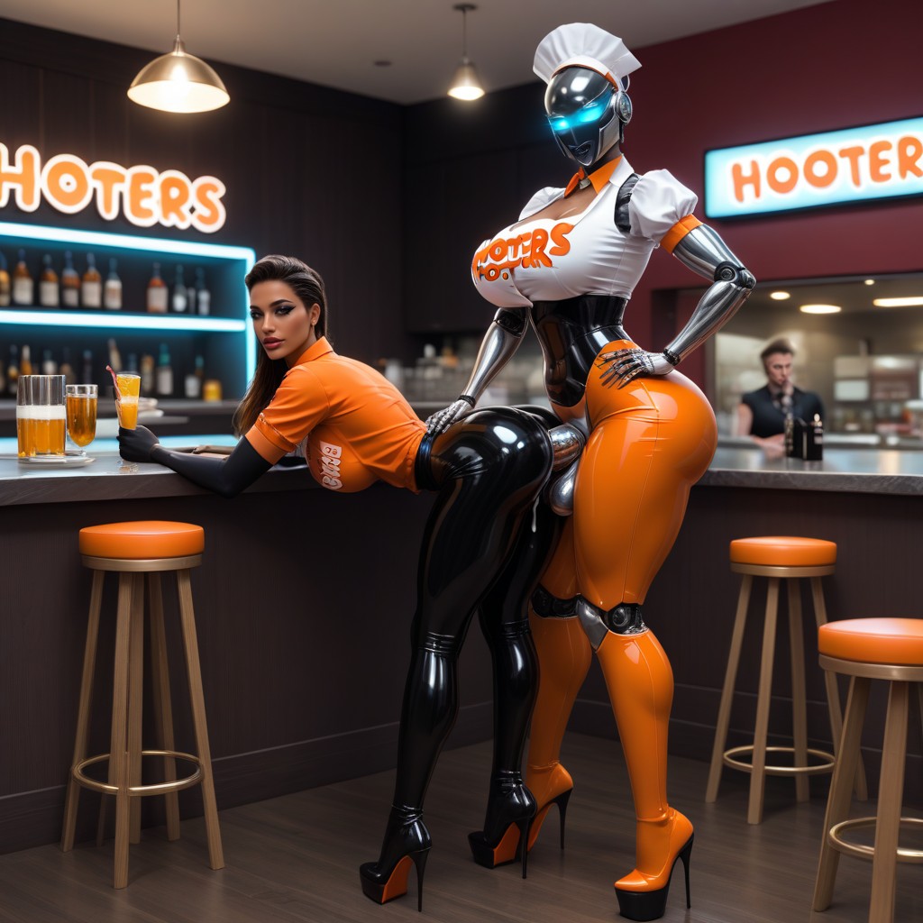 18+, Latex Suit, Femdom Latina AI Porn