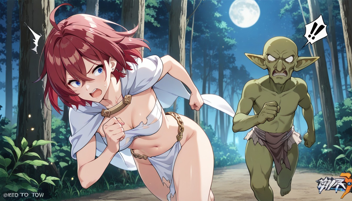 Only One Goblin, Female Naked, Skinny Hentai AI Porn