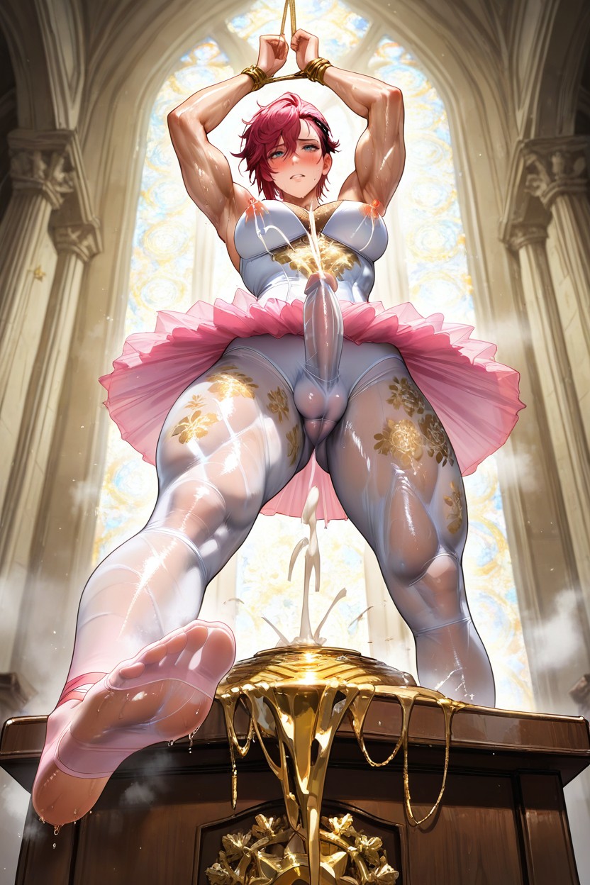 Tutu, Bound By Golden Silk, Laying Hentai AI Porn