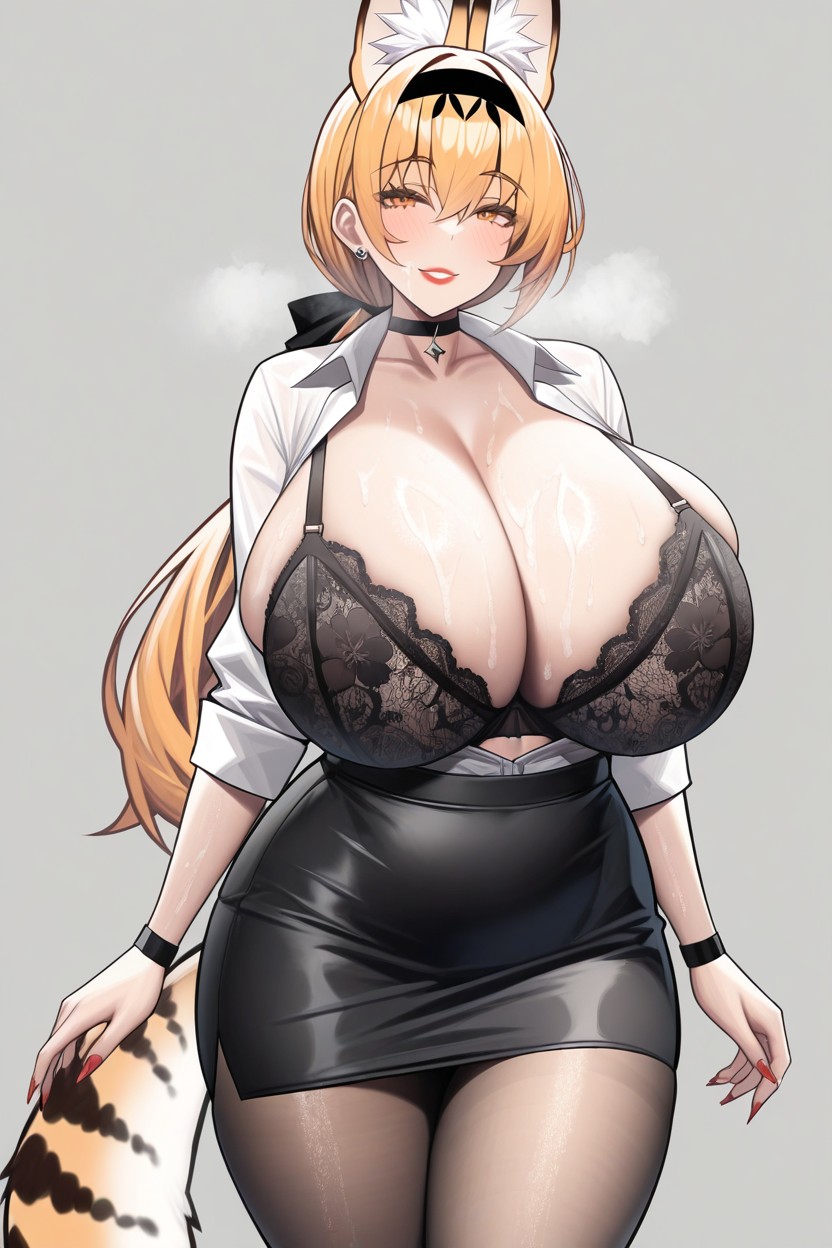 Black Panties, British, Black Headband Hentai AI Porn