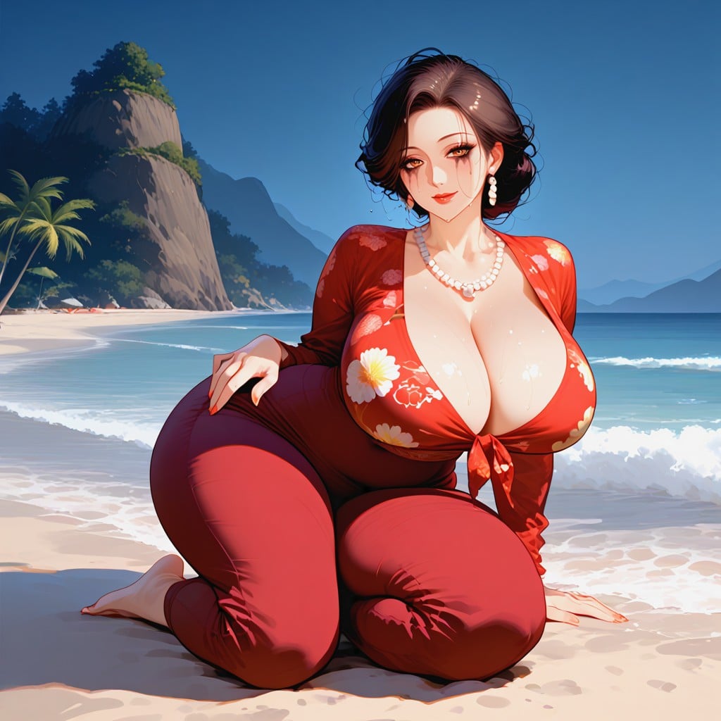 Ultra-detailed, Heavily Makeup Ruined, Detailed Illustration MILF AI Porn