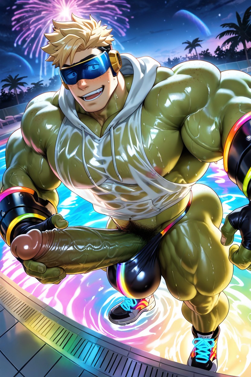 Huge Fingers, Erected Hard Cock, Goblin AI Gay Porn