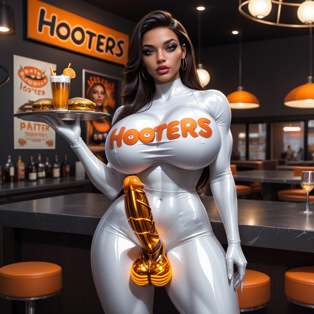 Muscular, 1 Person, Bar Latina AI Porn