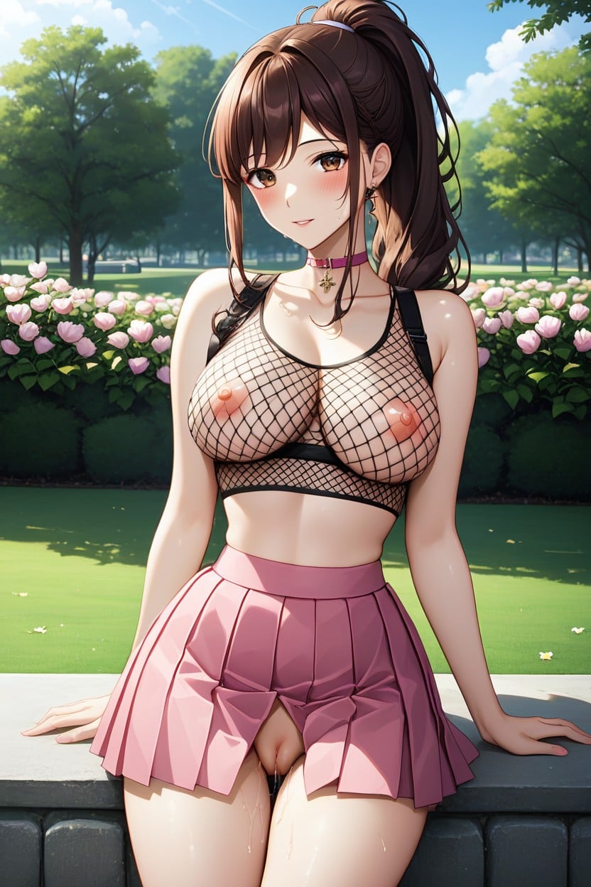 Big Thigh, Looking At Viewer, Perfect Waist Hentai AI Porn