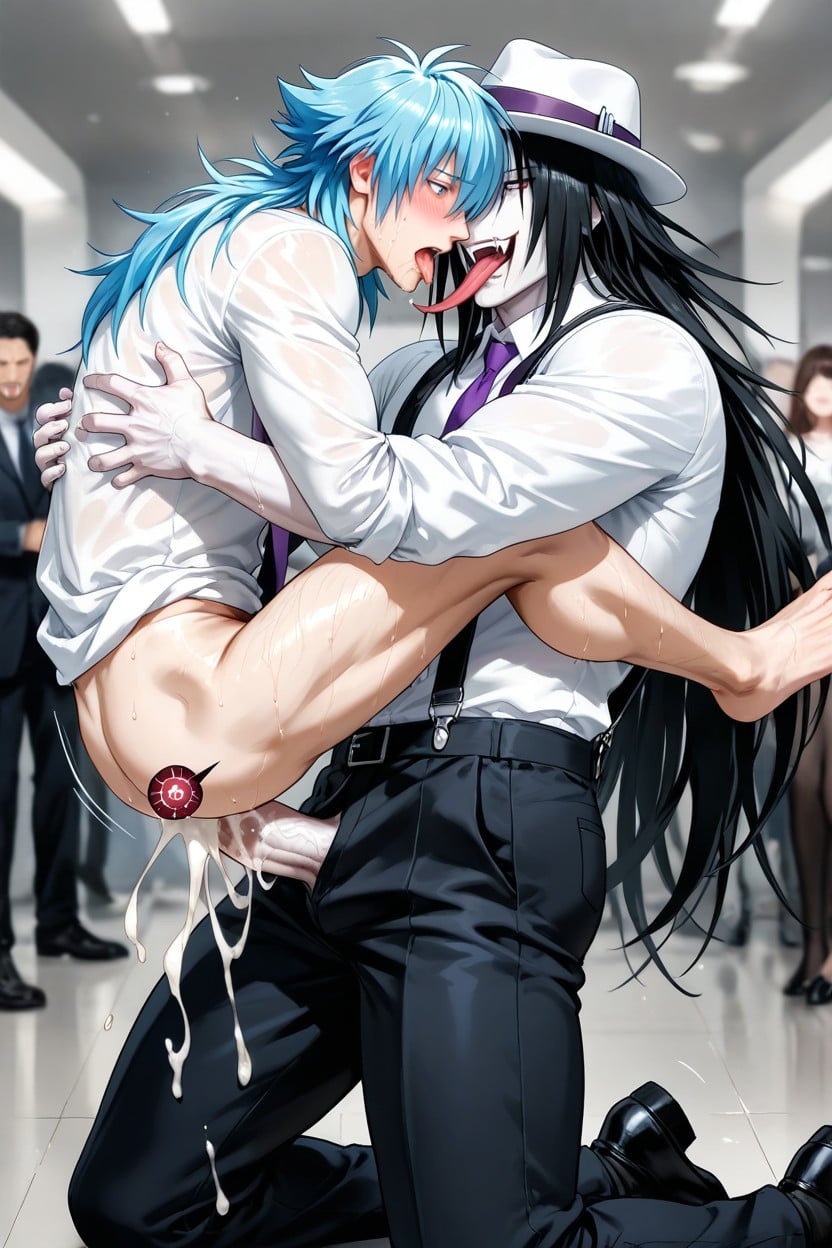 Aoba, Hasshaku-sama, Scared AI Gay Porn