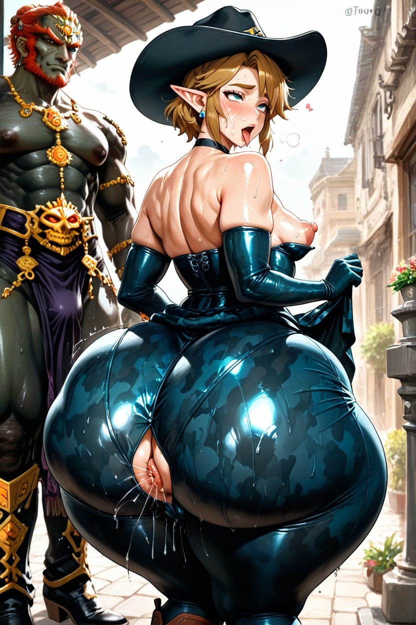 Skinny, Massive Cleft Ass, Very Thick Glutes AI Porn