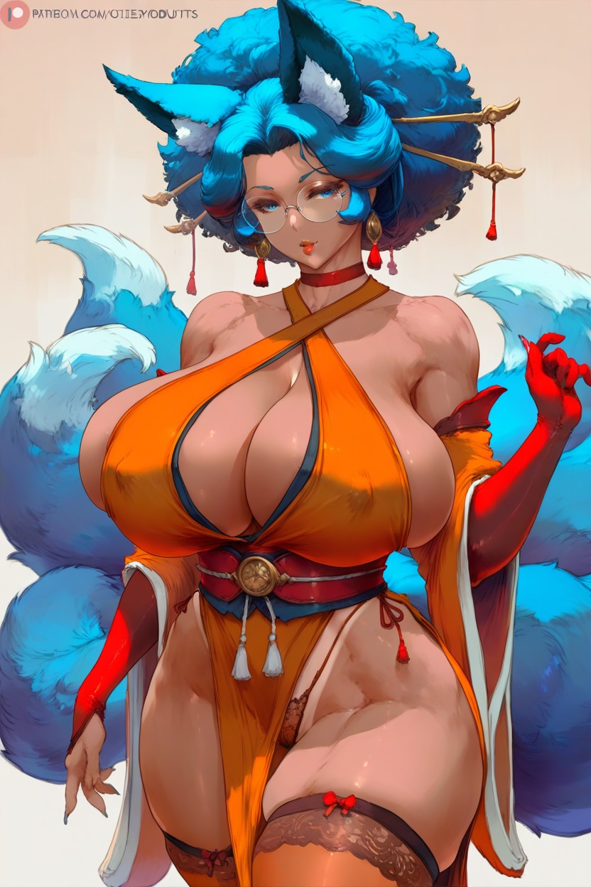 Japanese, Thick Eyelashes, Elbow Gloves Hentai AI Porn