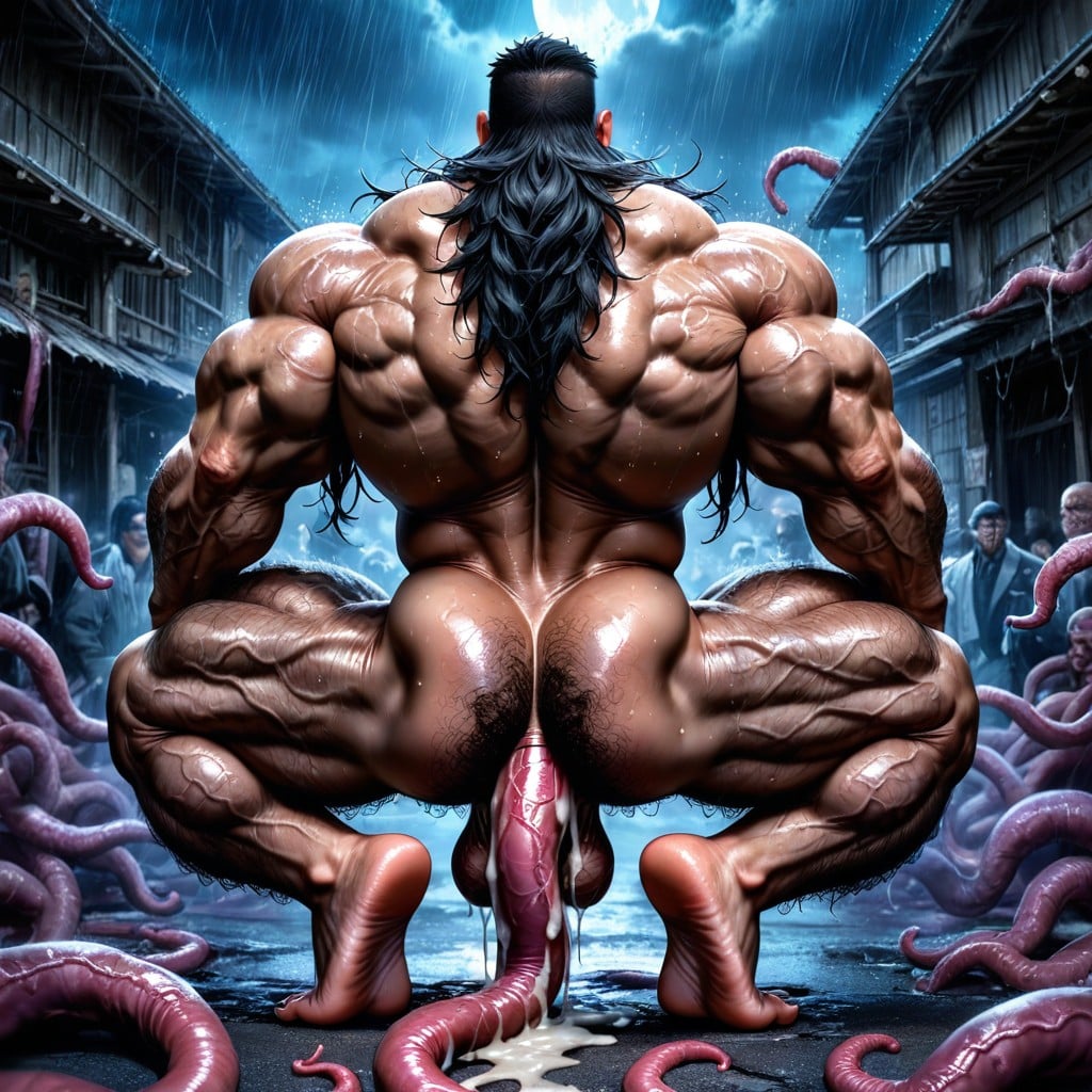 Hyper Nipples, Farm, Exposed Muscle Thighs AI Gay Porn