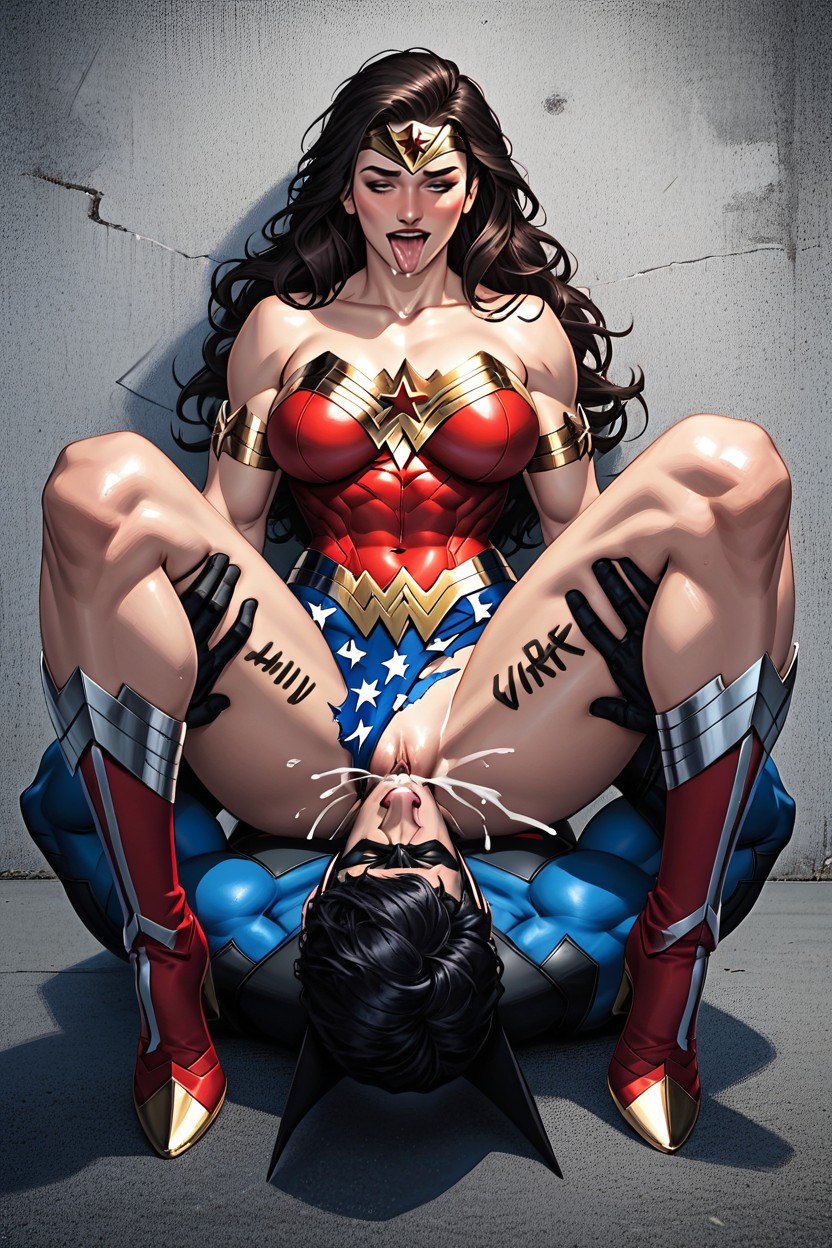 Batman From Dc Comics, Oiled Skin, Squirting In Male Face Hentai AI Porn