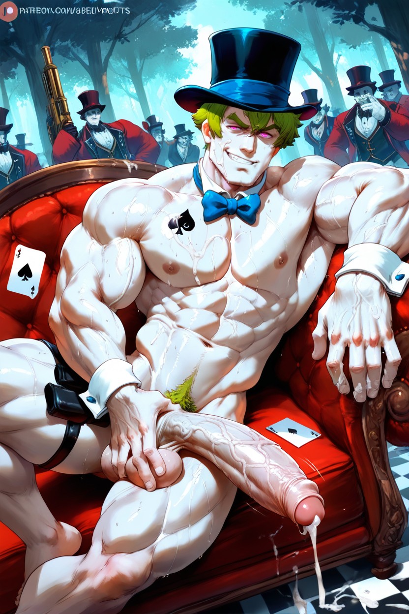 Ace Of Spades Tattoo, High Definition, Huge Fingers AI Gay Porn