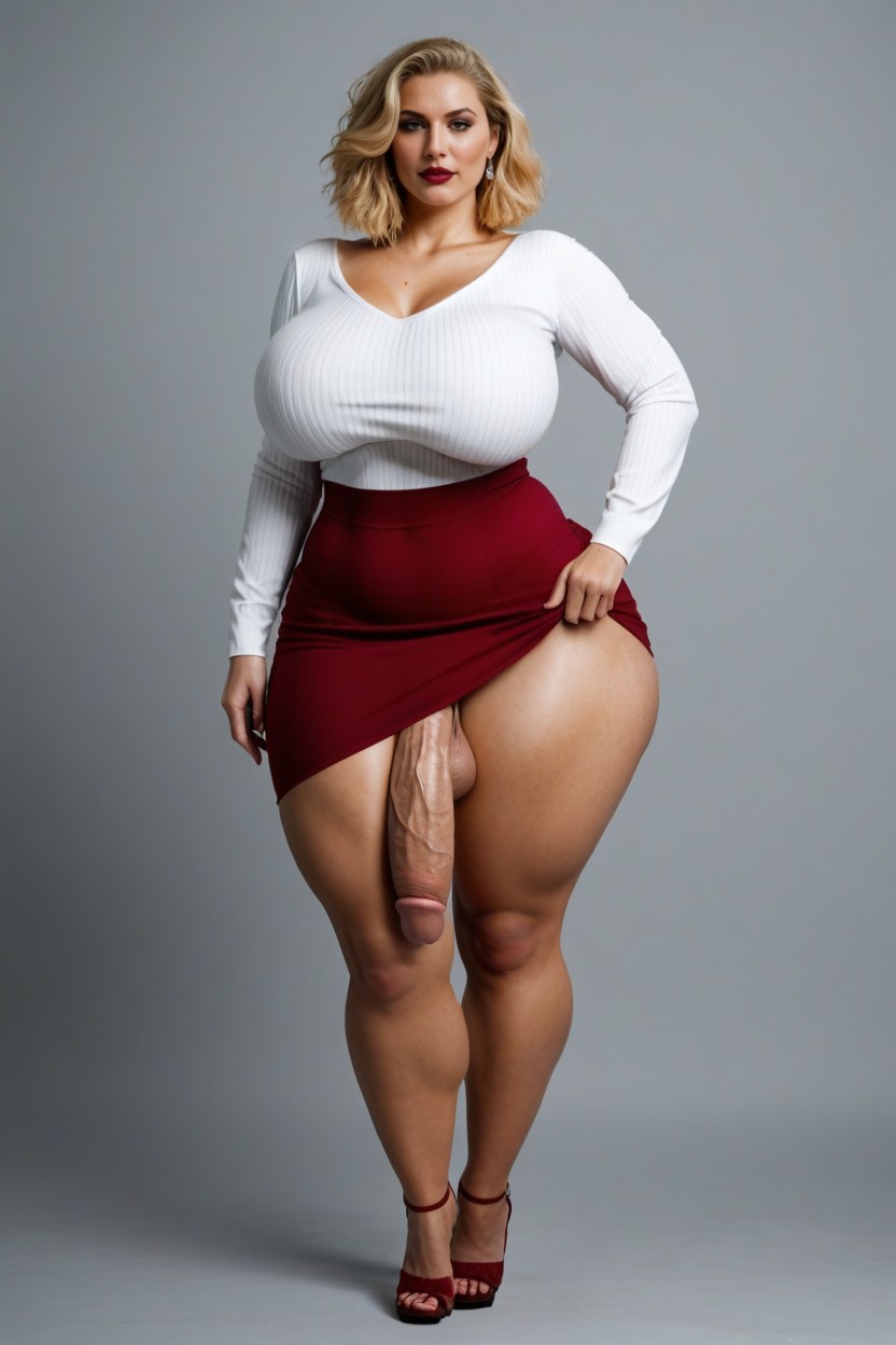 Lace Strap High Heels Sandals, Extremely Realistic, Thick Thighs AI Porn