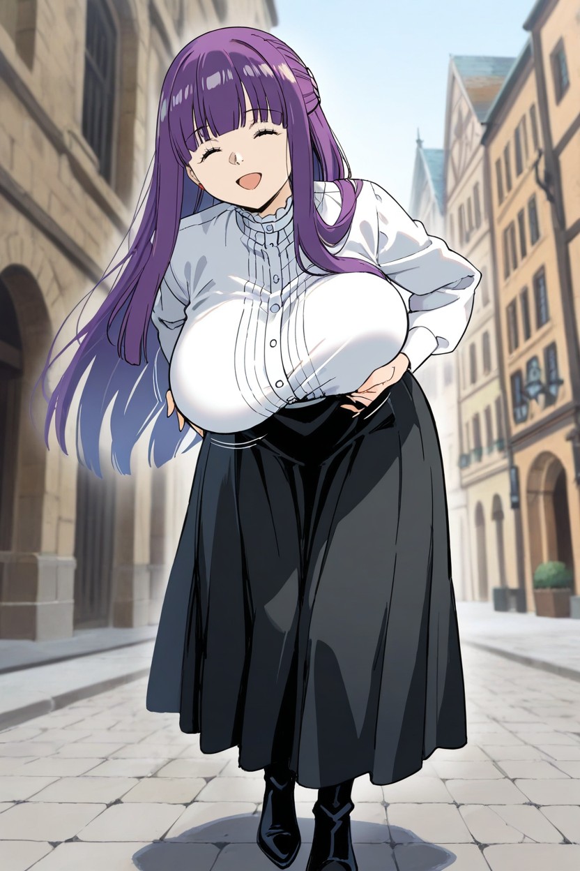 Their Outfits, Smile, Closed Eyes Hentai AI Porn