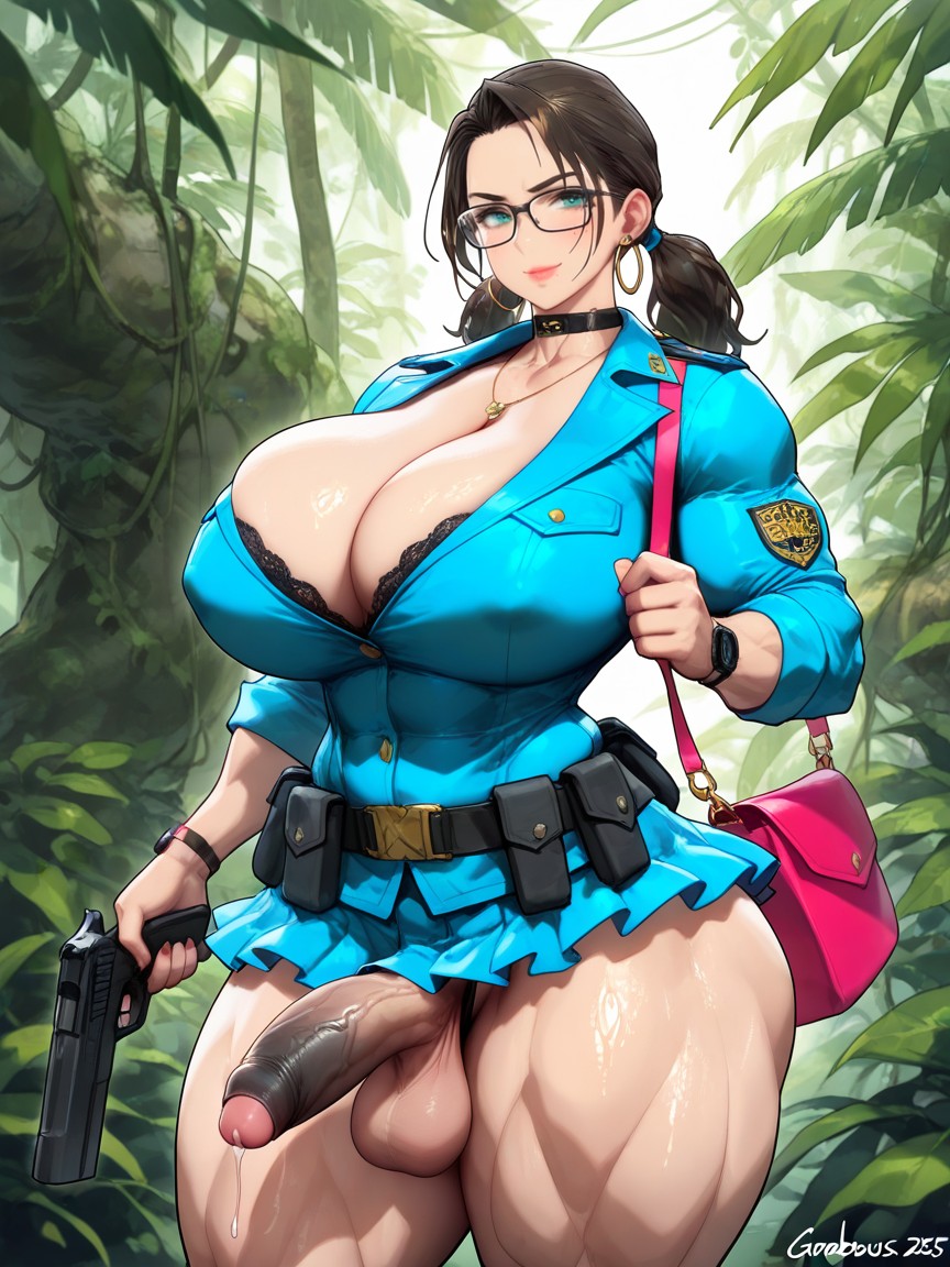 Detailed Full Hard Penis, Lara Croft, Erected Penis AI Gay Porn