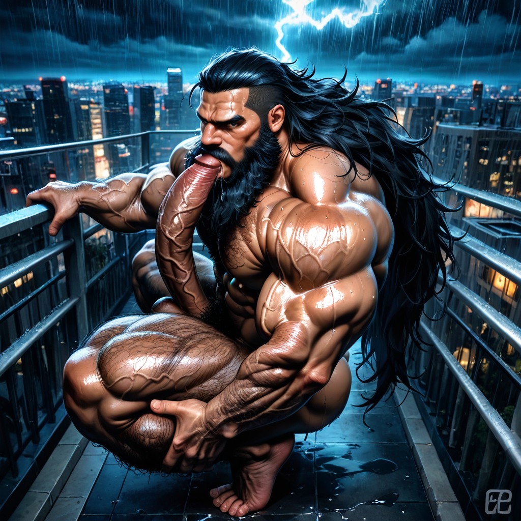 Hyper Nipples, Detailed Muscles, Correct Anatomy Porno IA Gay