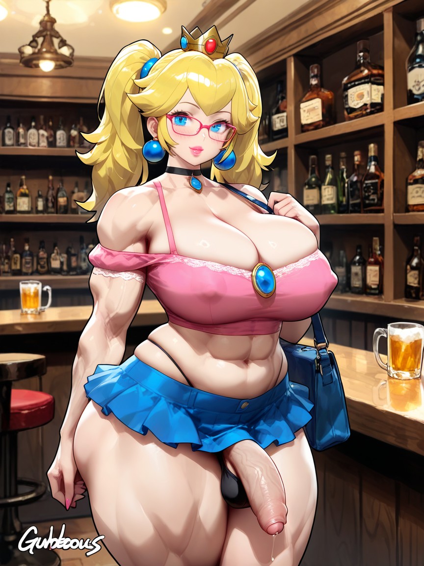 Huge Dumptruck Ass, Extrêmement Lourd En Bas, Princess Peach Porno IA Gay