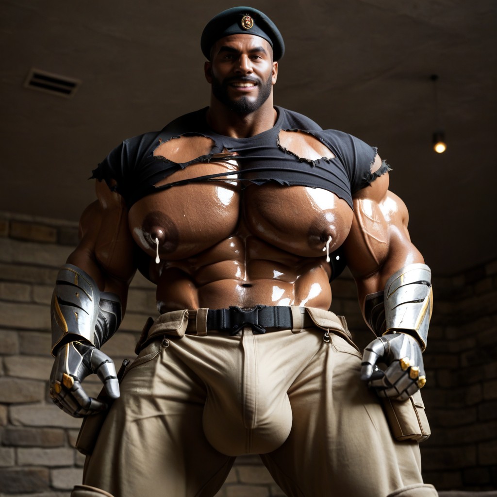 Extrêmement Lourd En Bas, 25+, Musclé Porno IA Gay