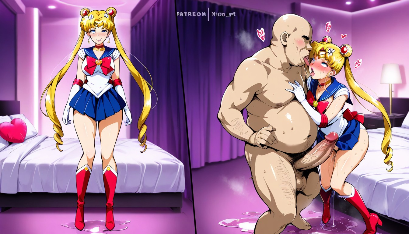 Blue Sailor Uniform, Rolling Eyes, Blue Eyes Hentai AI Porn