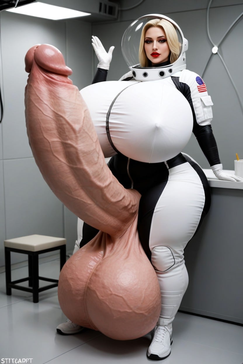 極端下半身沉重, 全身, Exaggerated Gigantic Oversized Penis 人妖AI黃片