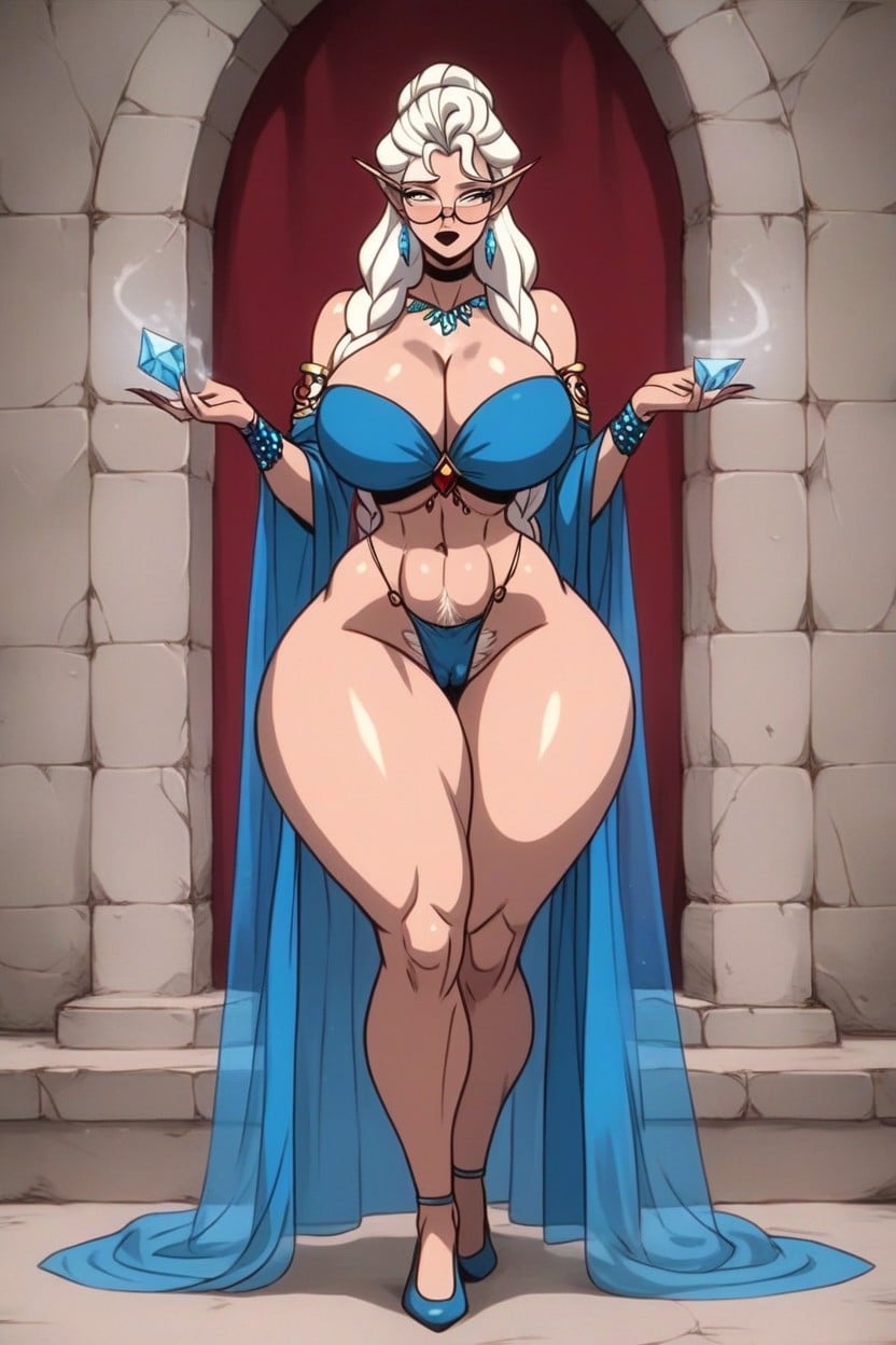 Camel Toe, Soft Pale White Skin, Massive Ass AI Porn