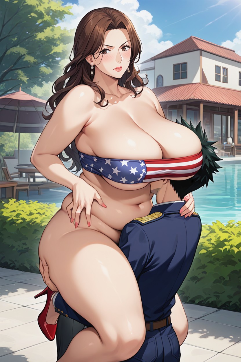 Long Length, Massive Breast, Massive Ass MILF AI Porn