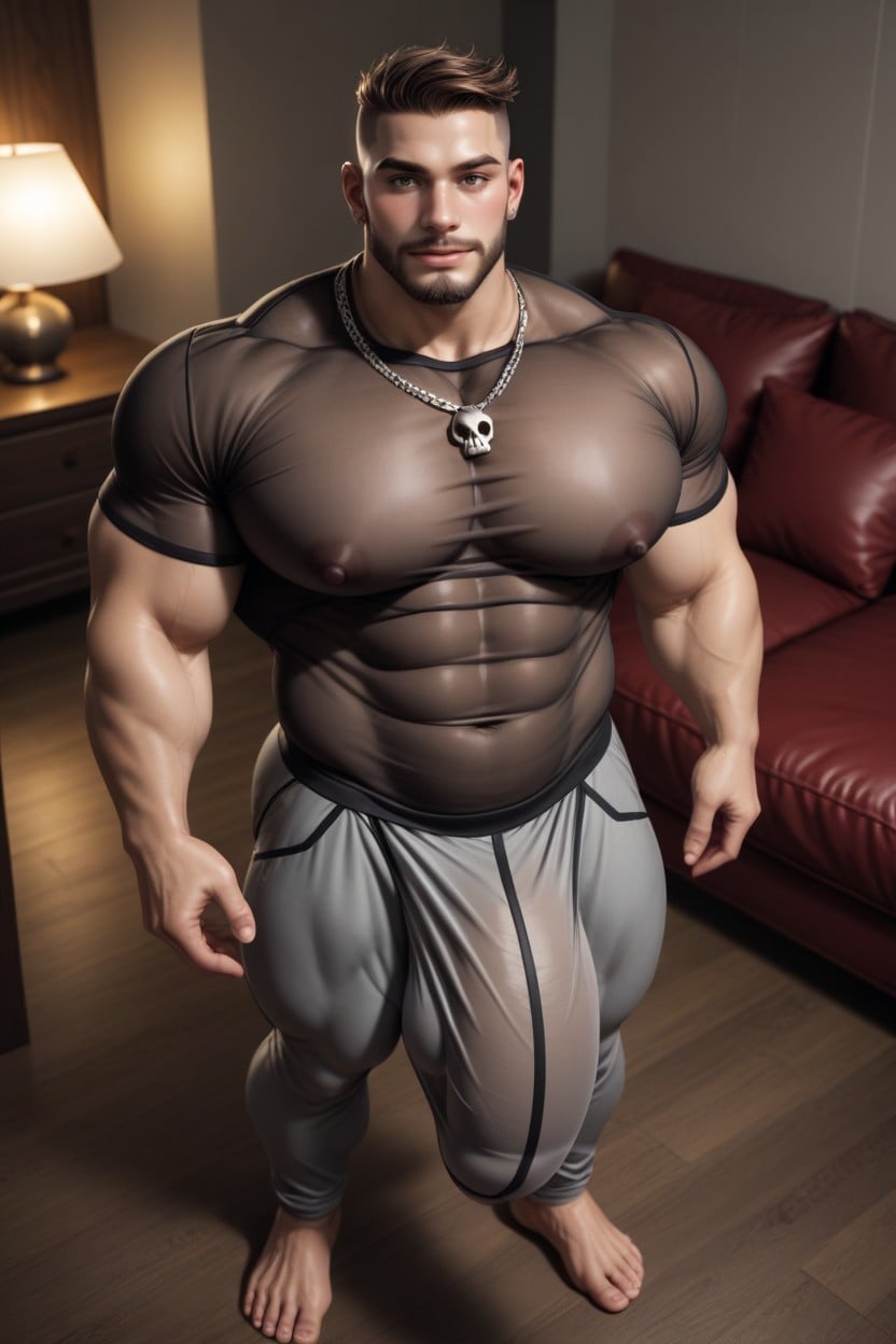 Big And Thick, Hipster Beard, Big Thick Arms AI Gay Porn