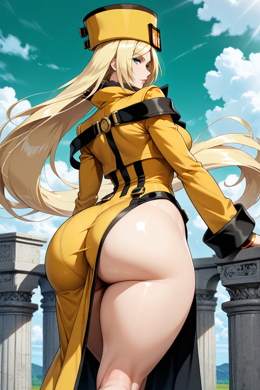 Bbl, Extremely Large Ass, Side View AI Porn