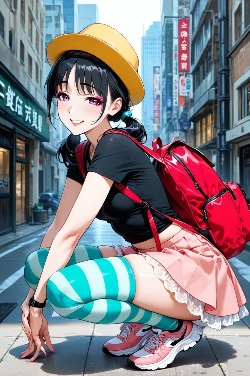 Aqua Thighhighs, Small Ass, 18+ Hentai AI Porn