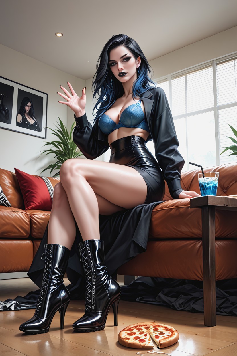 Couch, After Party, Supermodel Hentai AI Porn