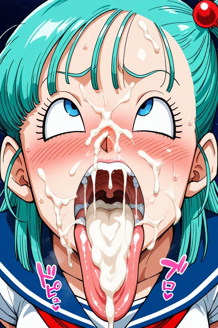 Saliva, Cum On Face, Can't See Hentai AI Porn
