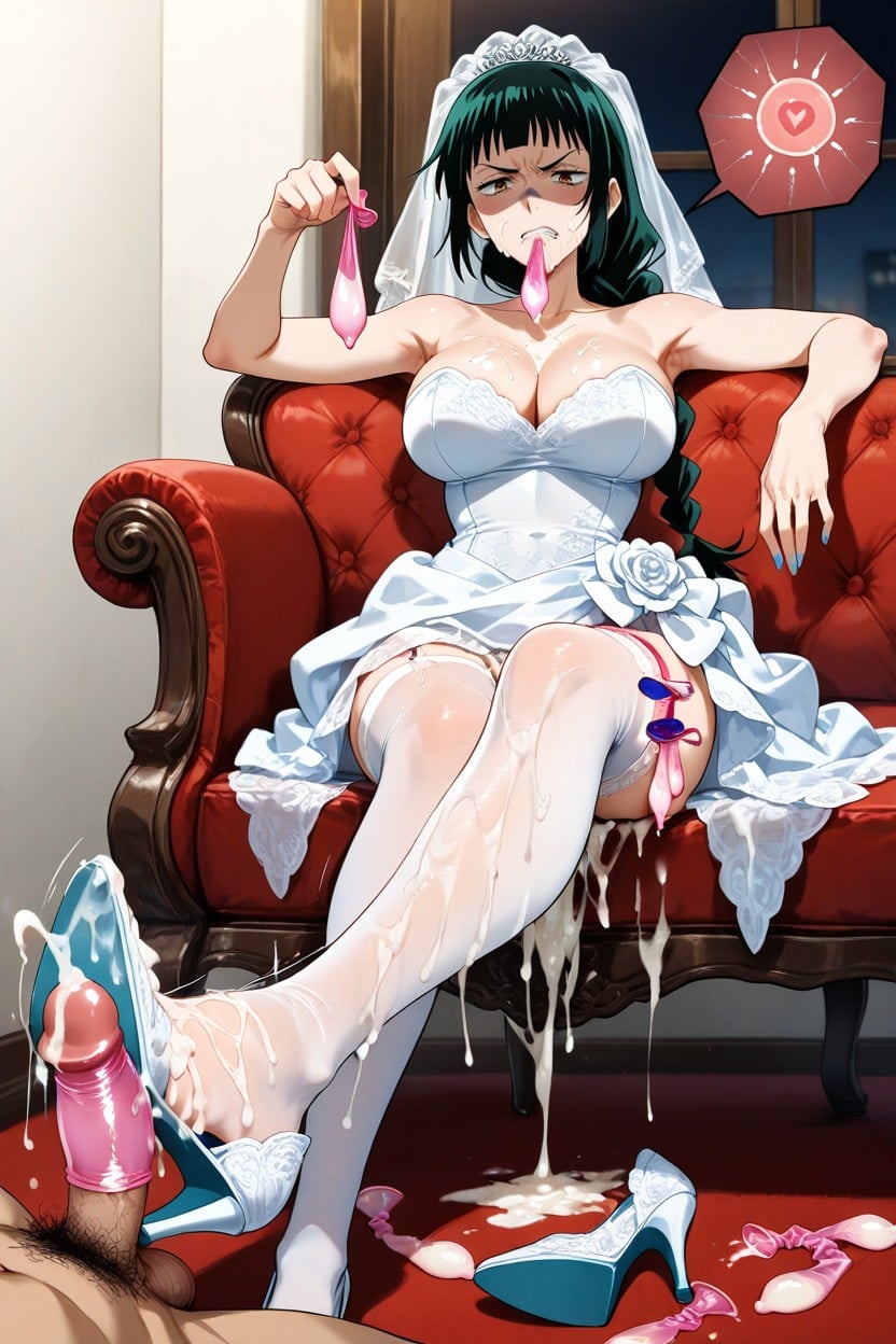 Cum On Shoes, Drenched In Cum, A Lot Of Used Condom Hentai AI Porn