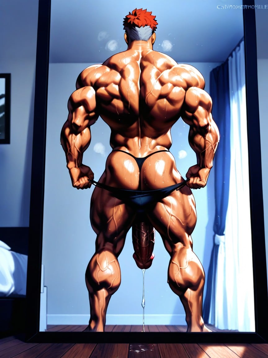 No Shirt, Hung, Morning Wood AI Gay Porn