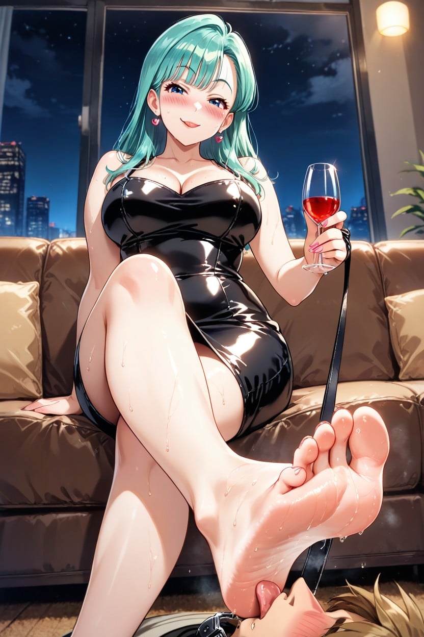 Sweaty, Perfect Soles, Bulma Hentai AI Porn