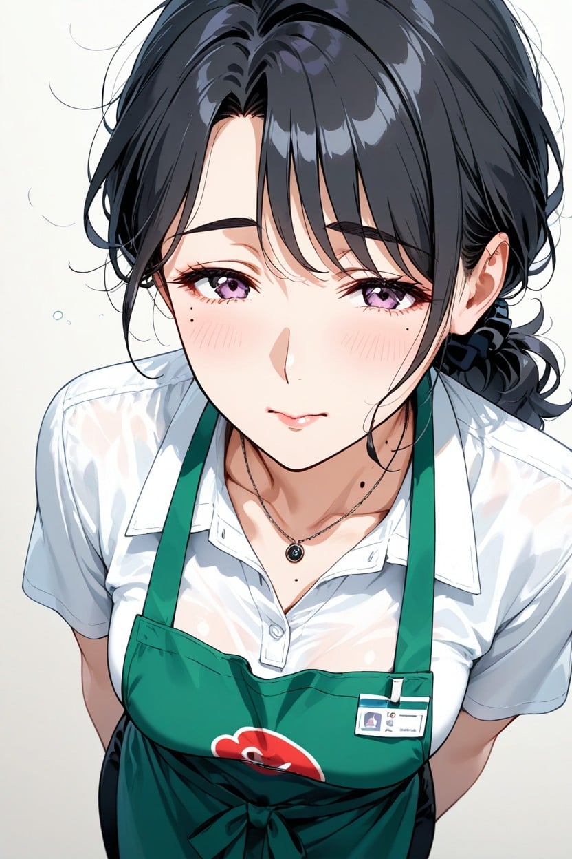 Simple Background, House Wife, Light Makeup Hentai AI Porn