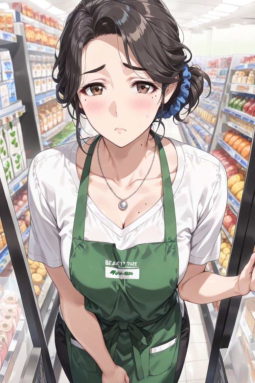 Messy Hair, Normal Sized Butt, Standing Hentai AI Porn