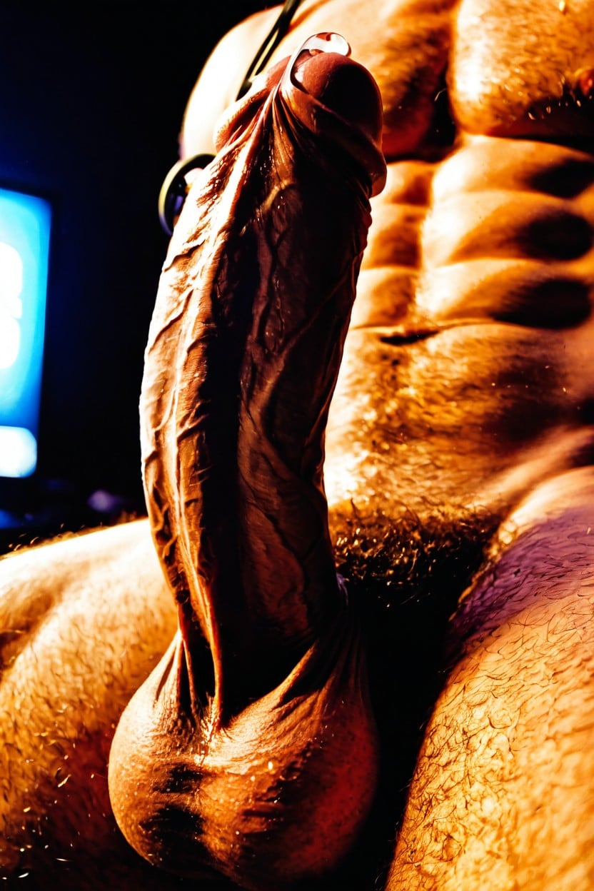 Precum, Fat Cock, Uncut AI Gay Porn