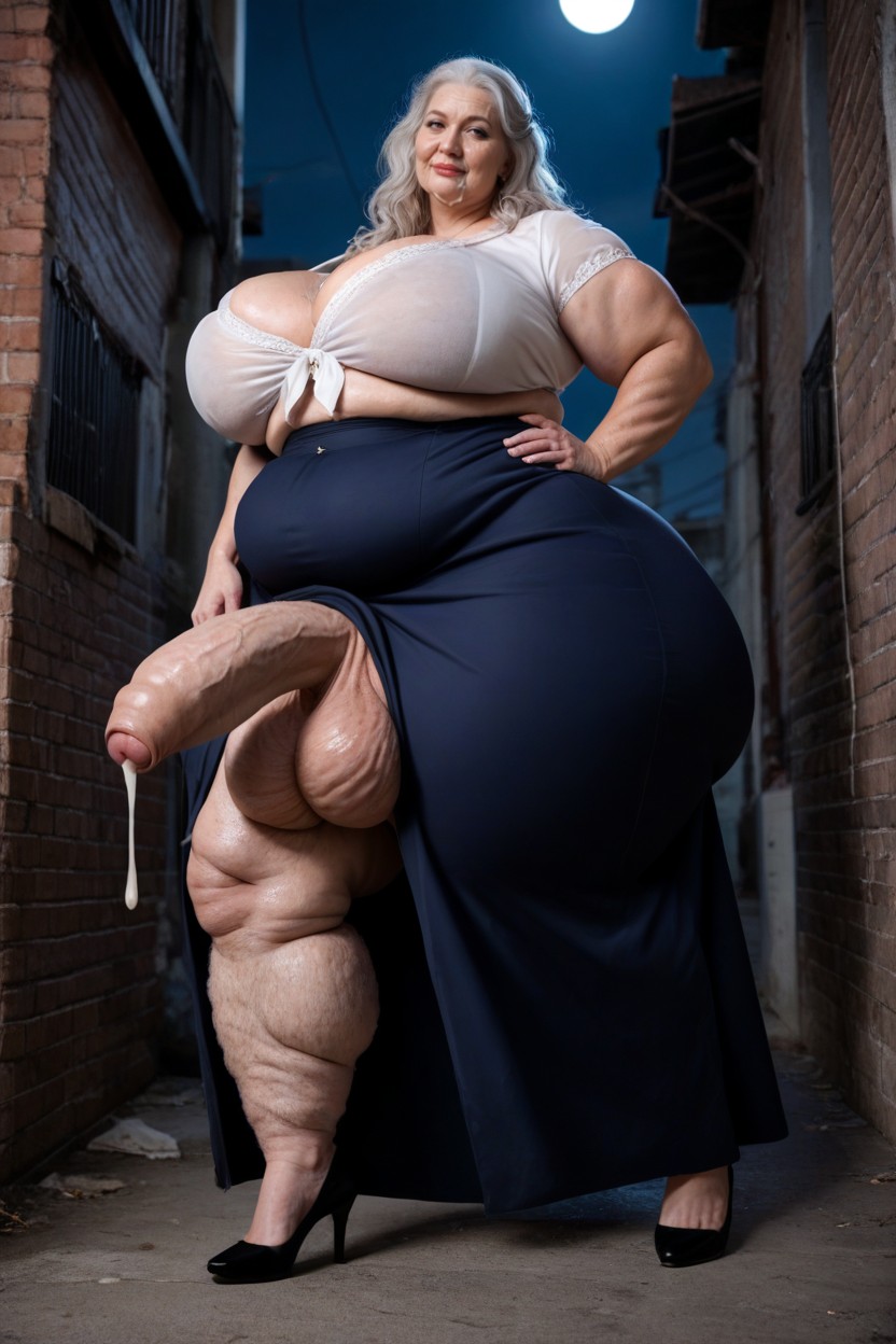 Smeared Makeup, Cellulite Arms, Sweaty AI Porn