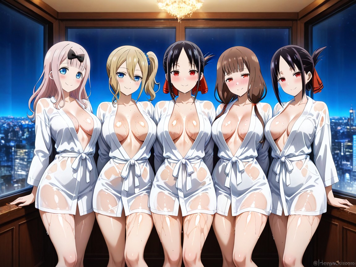 Harem, A Homely House, Wet Clothes Hentai AI Porn