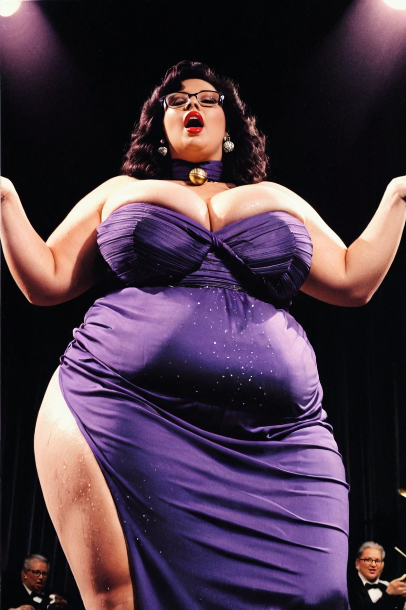 Clothed Hyper Colossal Perky Breasts, Plump Large Lips, Dynamic Angle Porno BBW IA