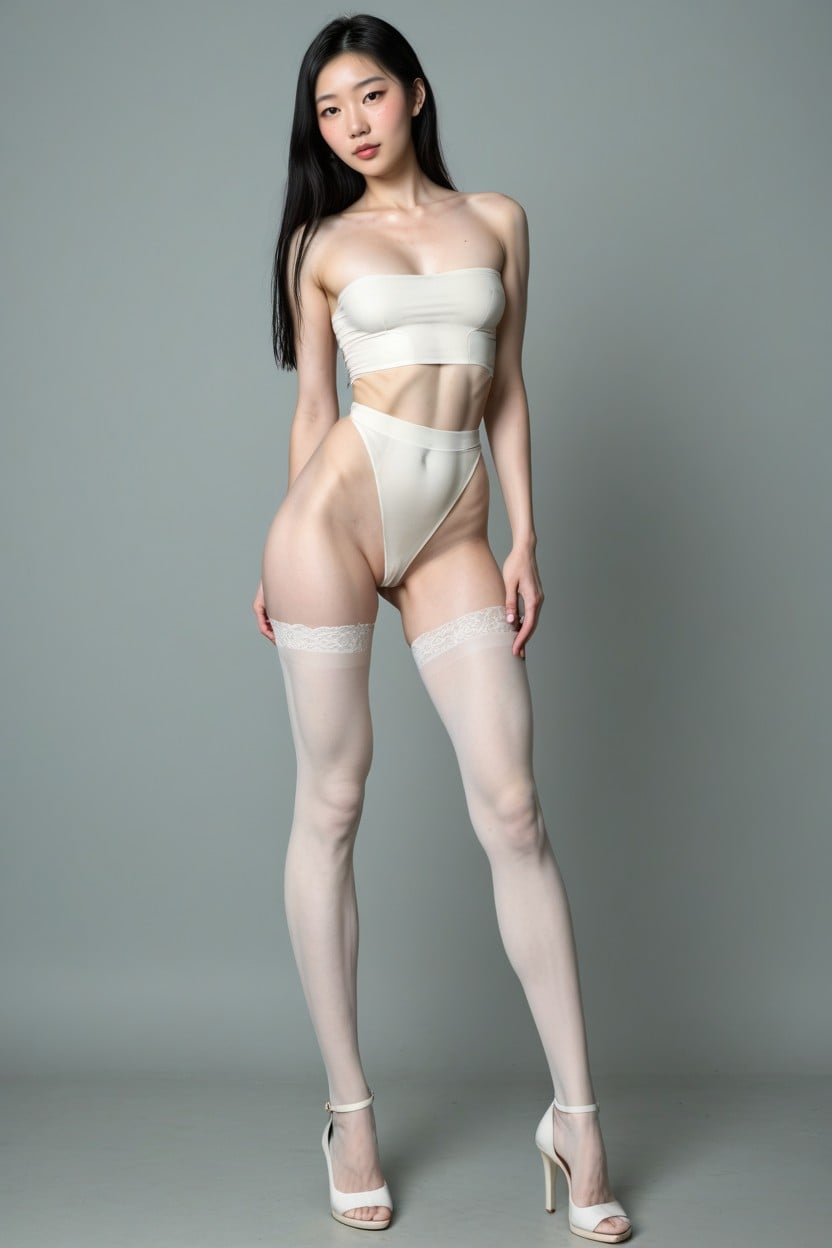 Musical Woman, Full Body View, Impossible Waist ニューハーフAIポルノ