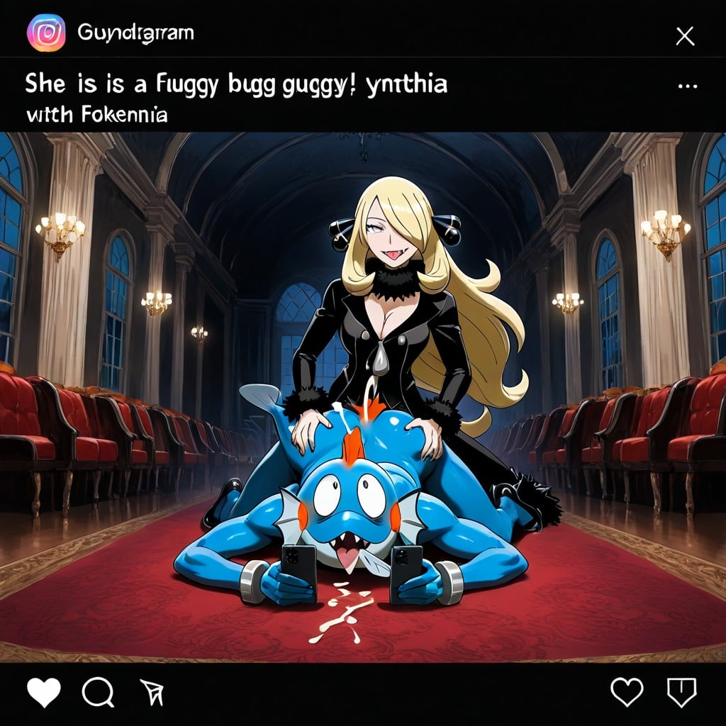 Cynthia Is Futanari, Surrounded By Vampire Males And Females, Femdom AI Gay Porn