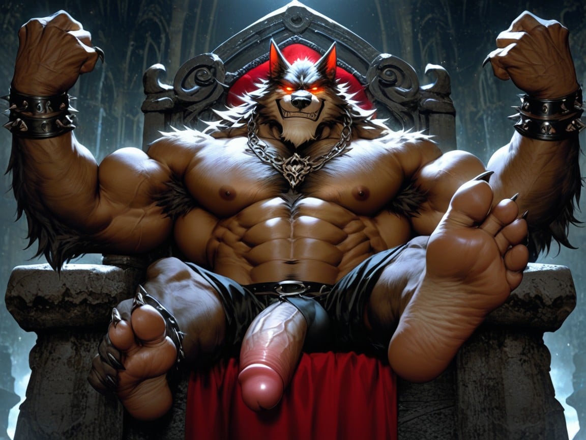His Paws Are Large And Manly, Arrogant & Smug, Knowing The Viewer Longs To Worship His Form AI Gay Porn