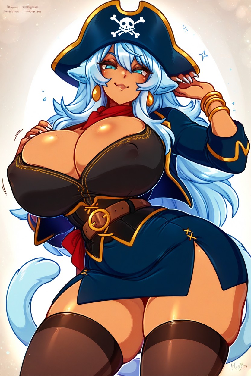 Swedish, Pirate Hat, Feline Tail Hentai AI Porn